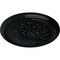 Ekena Millwork Luton Ceiling Medallion (Fits Canopies up to 1 1/8"), Hand-Painted Jet Black, 15 3/4"OD x 5/8"P CM16LUBLF - alternate 3